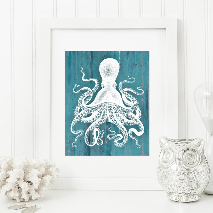 Octopus Nautical Wall Art 