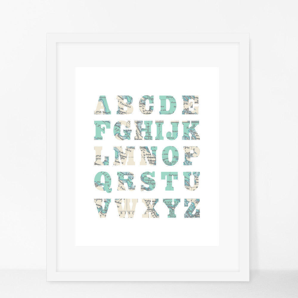 Alphabet Art Print 