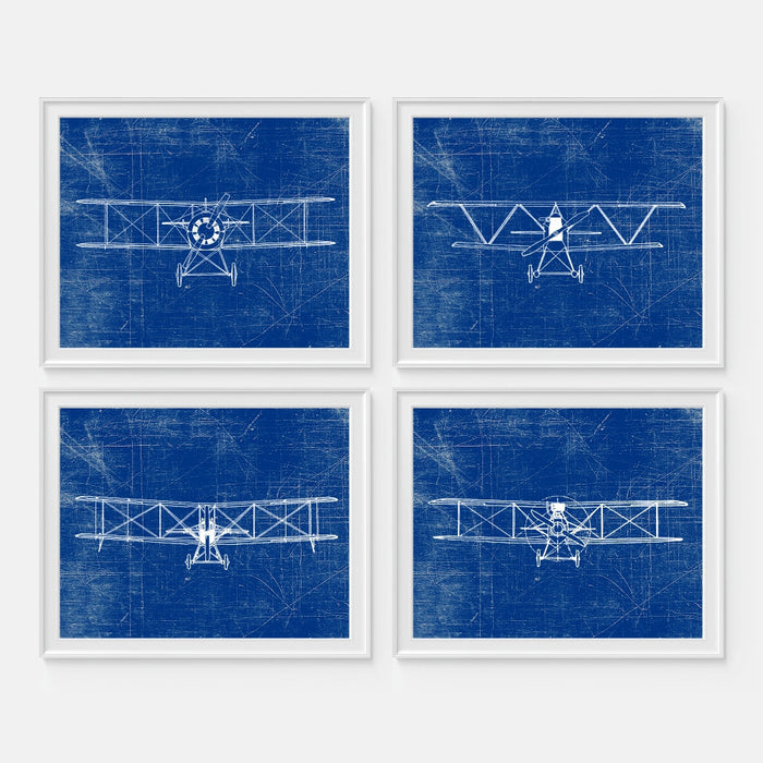 Airplane Blue Wall Art Aviation Prints