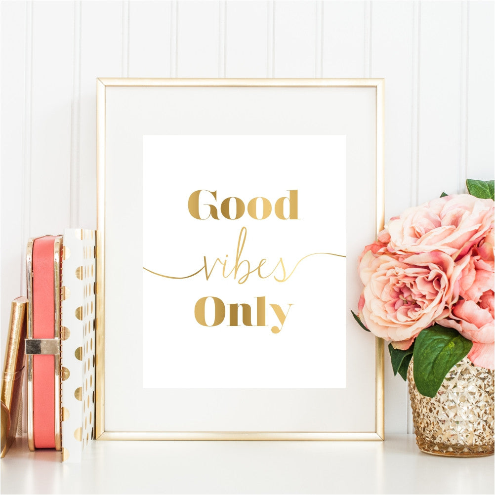 Good Vibes Only Art Print – Picturality