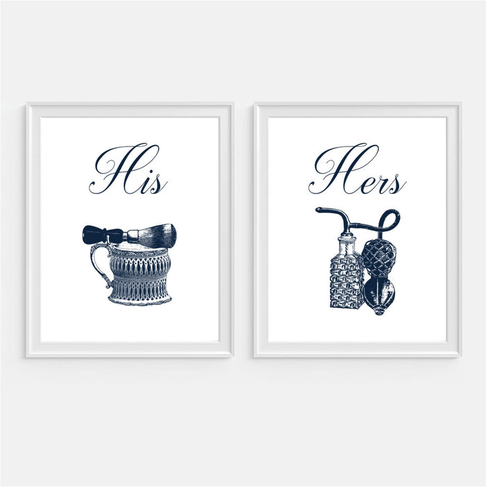 His and Hers Vintage Wall Art