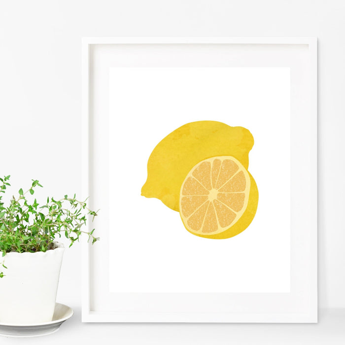 Yellow Lemon Wall Art
