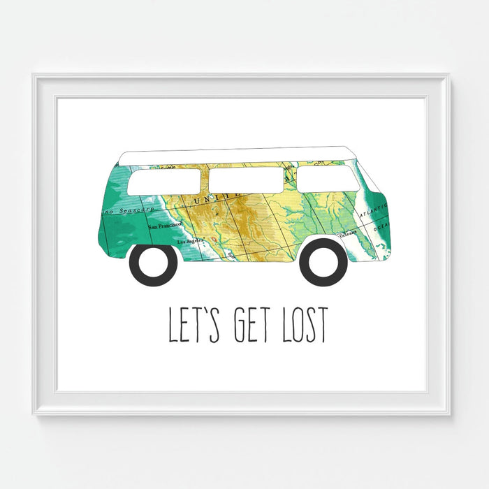 Lets Get Lost Wall Art