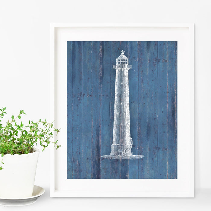 Lighthouse Nautical Art Print