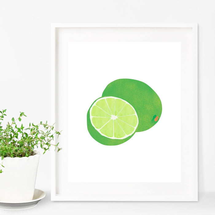 Lime Wall Art in Green