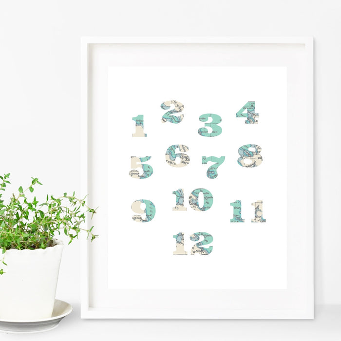 Childrens Numbers Wall Art