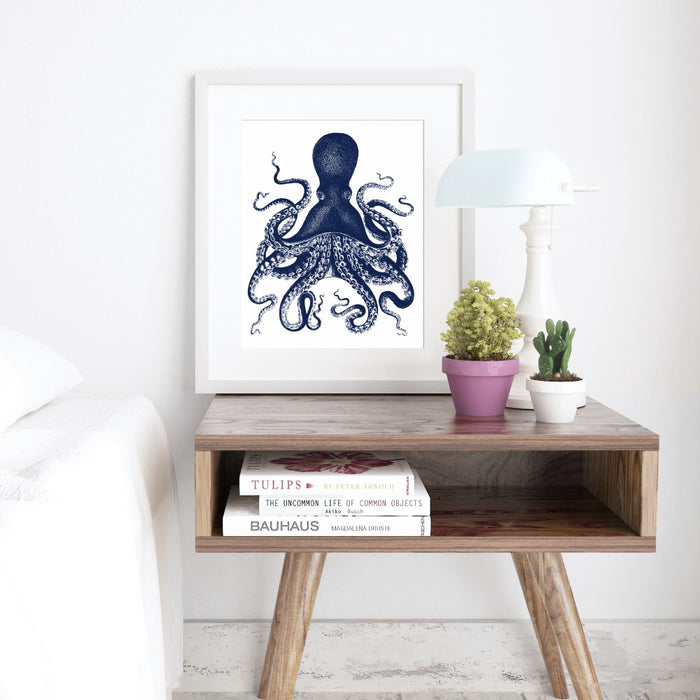 Blue Octopus Wall Art