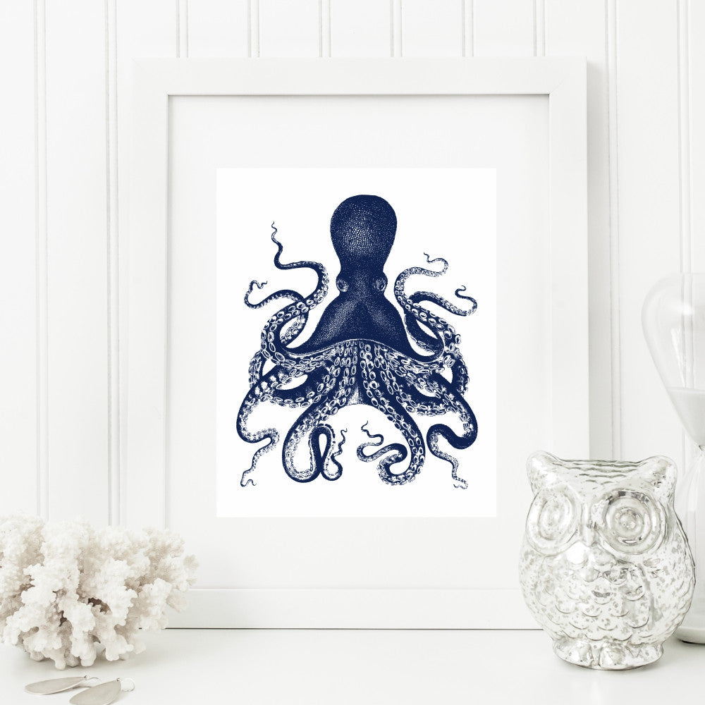 Octopus Art Print - Vintage Reproduction