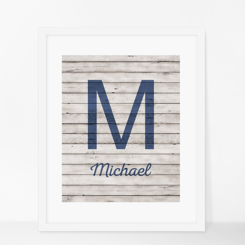 Personalized Initial and name art print