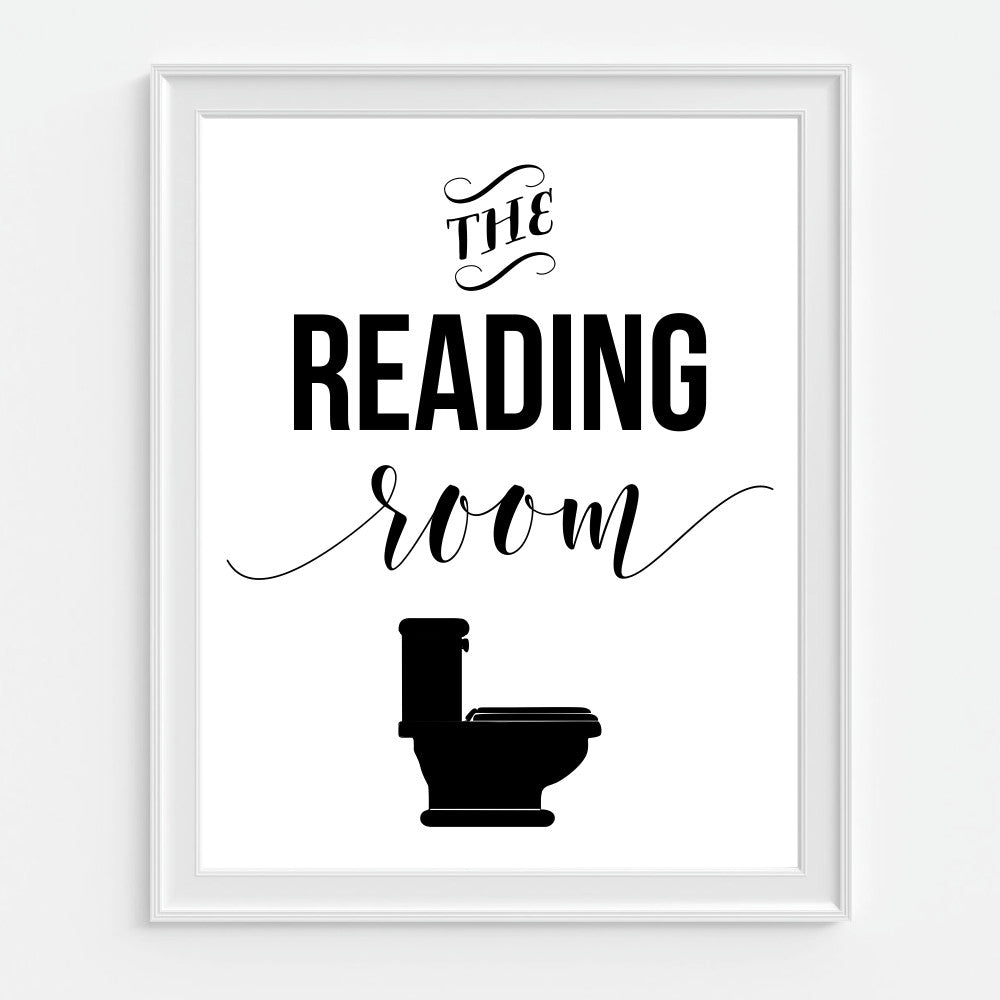 Funny Bathroom Wall Decor The Reading Room