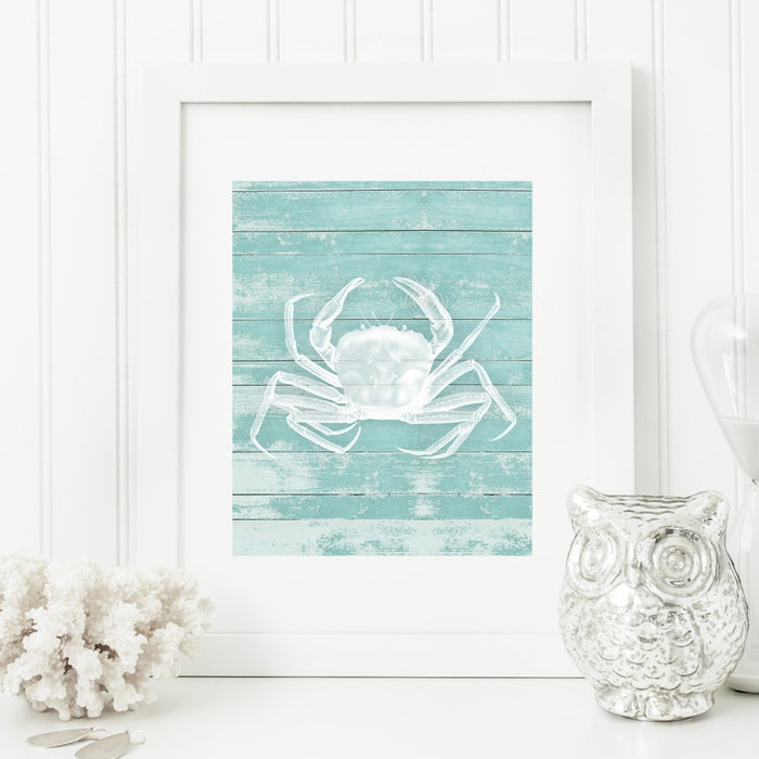 Crab Wall Decor in Teal