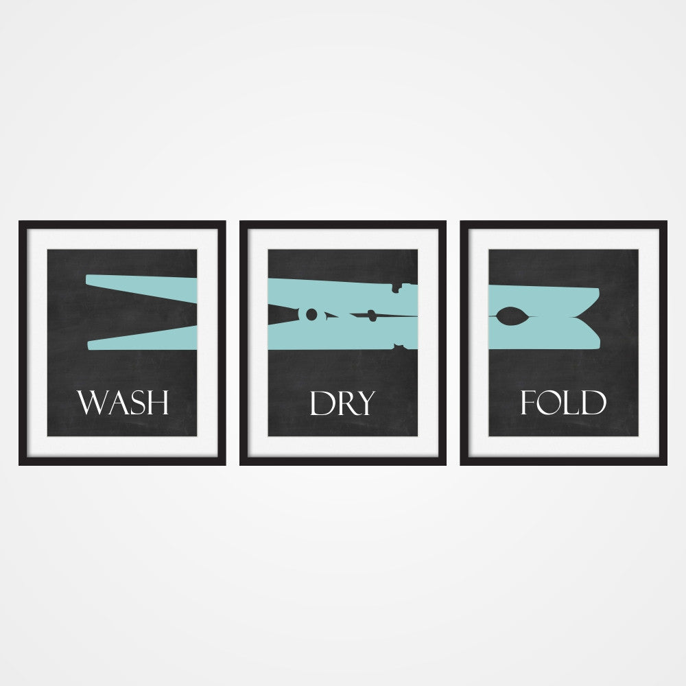 Clothes Pin Wall Art Wash Dry Fold