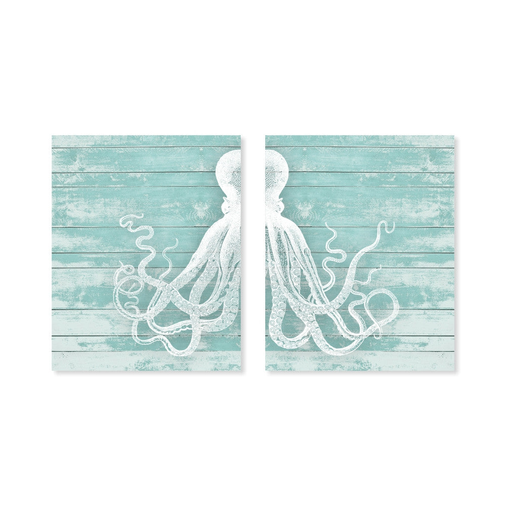 Octopus Wall Art on a wood background